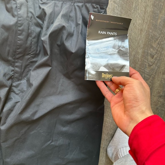 NEW Dryjoys By Footjoy VINTAGE Performance Rain Pants Golf Black Men's X LARGE - Picture 7 of 11